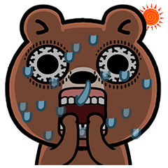 目つきの悪いクマの夏