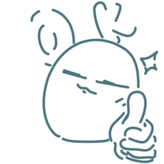 kawaii shiratama mumu stamp