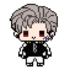 動くドットの山鳥毛たち