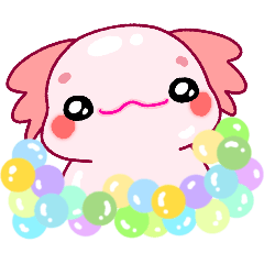 Pink Axolotl "Lupaping"