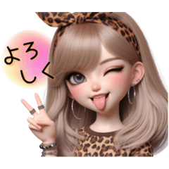 The‼️GAL‼️見やすい豹柄ギャル