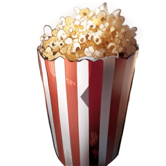 [For sticker arrangement] Popcorn