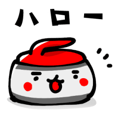 Cute Curling Stone Line Stickers Line Store