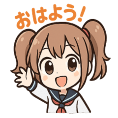 Everyday Twin-Tail Girl Stickers