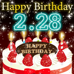 2月下旬❤️日付入り❤️誕生日おめでとう❣️