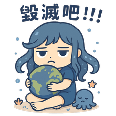 可愛的章魚女孩(厭世版)
