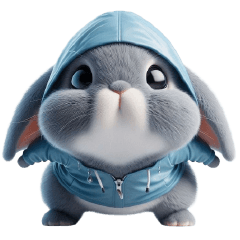 น้องกระตุ่ยน้อยสีเทาๆ ไม่มีคำจะพูด