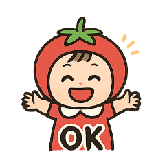 夏野菜ベビーのほのぼの癒やしスタンプ