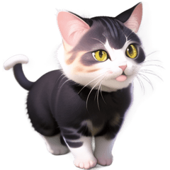 [For sticker arrangement] Cat