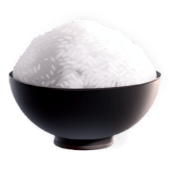 [For sticker arrangement] White rice