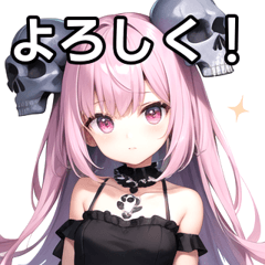 Skull Fashion Girl
