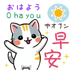 可愛い猫ちゃん（台湾中国語×日本語）