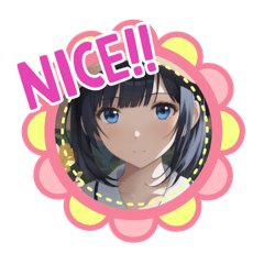 "nice" only sticker.2.Moe