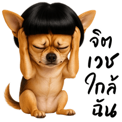 Playful Chihuahua (Big Stickers)