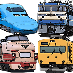 リアルな鉄道車両スタンプ2