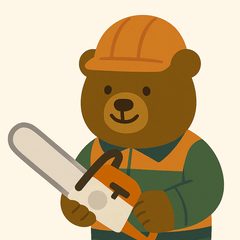 Forestry Bear:Everyday Work Stickers