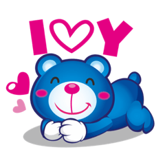 Super love blue bears come! Meng Meng!