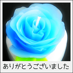Handmade candle photo Sticker Japanese