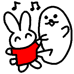 Usa-kun and Azarashi-chan