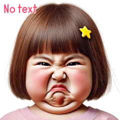 Chubby Girl Funny face121(MINI)No text