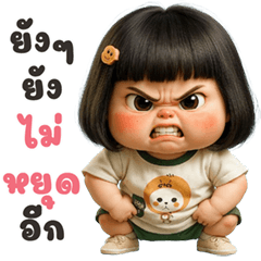 Pudding cute girl (Big Stickers)