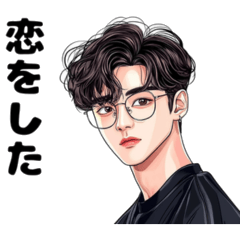 韓国中央分けイケメン