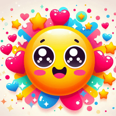 Sparkly Smile Sticker