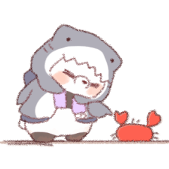 【夏】サメ！パーカー動物6