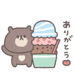 small small bear sticker #97