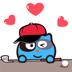 Cat Blue Golf (English)