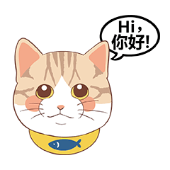 奶油貓說聲Hi你好！