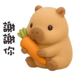 ʕ •͡ᴥ•ʔ 卡皮巴拉拉謝謝你