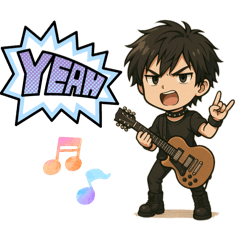 バンギャルさん達のシンプルスタンプ男女