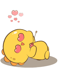 Chubby Yellow Dino : Animated Stickers