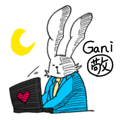 The rabbit which became an office worker