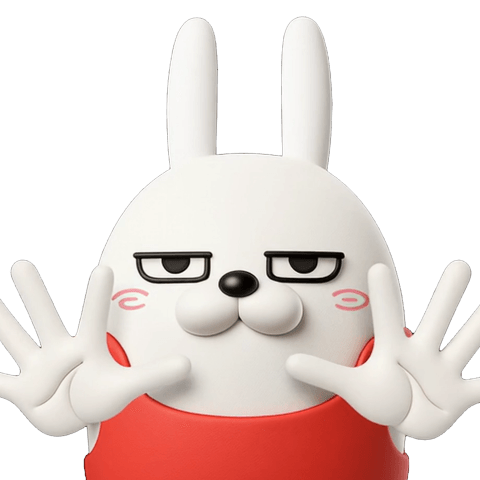 Large moving 3D rub rabbit