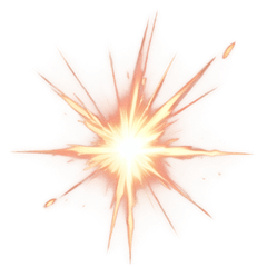 [For sticker arrangement] Spark effect