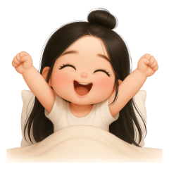 เด็กหญิงน่ารักขี้เล่น