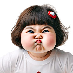Chubby Girl Funny face122(MINI)EN