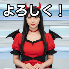 Devil cosplay girl