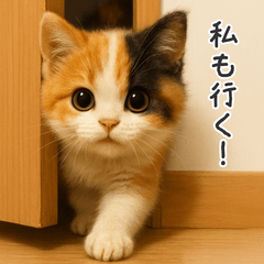 Fluffy Plush Cat  Daily Soft Stickers
