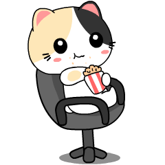 Lovely Calico Cat 4 : Effect stickers