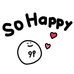 tanuchan smile English sticker