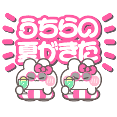 Nikoichi ushagi!!Summer pink