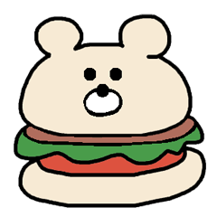 TEDDY Bears Hamburger cute lovely