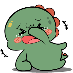 Green Dino 9 : Effect stickers