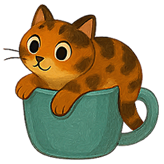 躲貓貓2-貓咪小插畫