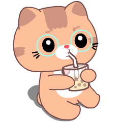 Round Ginger Cat : Big Stickers