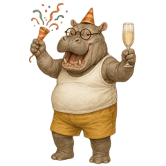 家族にも職場にも◎使いやすいカバ父ちゃん