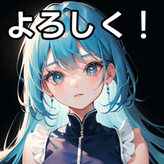 Blue Person Sticker2